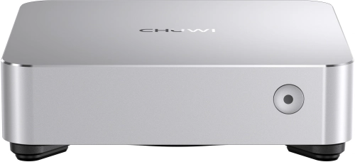Компьютер Мини Chuwi AuBox Ryzen 7 8745HS (3.8) 780M без ОС 2x2.5GbitEth WiFi BT 120W серебристый/ черный (2179418) (2179418#MLN)