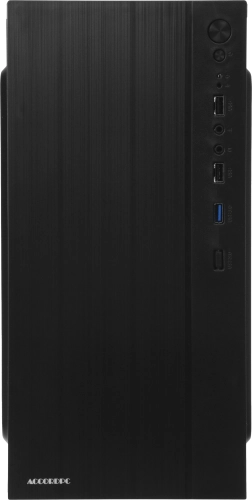 Корпус Accord ACC-XA05 черный без БП mATX 1x80mm 1x120mm 2xUSB2.0 1xUSB3.0 audio bott PSU фото 2