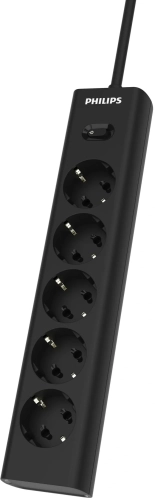 Сетевой фильтр Philips CHP2155BB/ 51 3м (5 розеток) черный (коробка) (CHP2155BB/51) фото 6