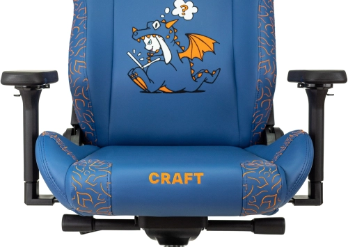 Кресло игровое Knight Craft Dragon синий экокожа крестов. металл (KNIGHT CRFT DRAGON B) фото 9