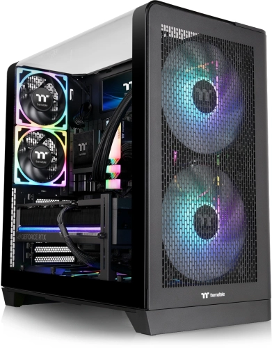 Корпус Thermaltake View 390 Air черный без БП E-ATX 2x120mm 2xUSB3.0 1xUSB3.1 audio bott PSU (CA-11F-00M1WN-00) фото 3