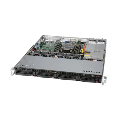 Серверная платформа Supermicro SuperServer 1U 510P-MR no CPU(1)Scalable/ TDP 220W/ no DIMM(8)/ SATARAID HDD(4)LFF / 3x1GbE/ 1xFHHL,M2/ 400W (SYS-510P-MR)