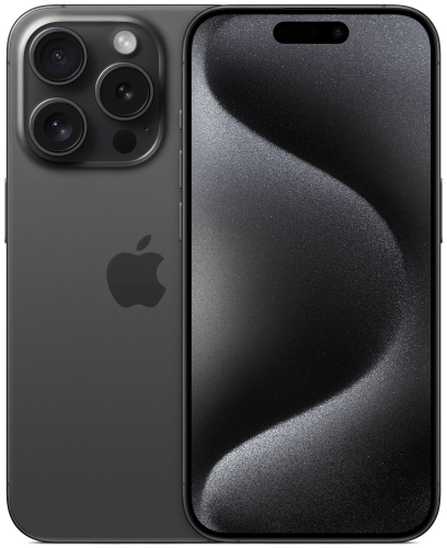 Смартфон Apple A3104 iPhone 15 Pro 128Gb черный титан моноблок 3G 4G 2Sim 6.1