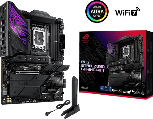 Материнская плата ASUS ROG STRIX Z890-E GAMING WIFI (90MB1IM0-M0EAY0) Материнская плата/ MB ASUS INTEL Z890 s1851, 4xDDR5(192GB), 1xPCIe 5.0x16, 1xPCIe 4.0x16, 1xLAN (5GbE), Wi-Fi, BT, 4xSATA 6Gb/s, 7xM.2, 2xThunderbolt 4 (USB-C), 2xUSB-C, 10xUSB 3.2, ATX, 90MB1IM0-M0EAY0 фото 12