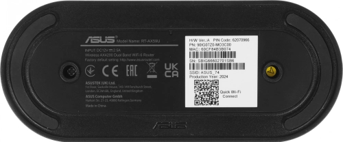 ASUS RT-AX59U/ / 802.11b/ g/ n/ ac/ ax, 3603 + 574Mbps, 2,4 + 5 gGz, 5 internal antenna; 90IG07Z0-MO3C00 фото 9