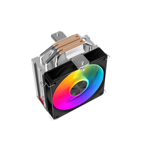 Кулер для процессора/ CPU Cooler SAMA A40L (240W, 4-pin PWM, 152mm, 4x6mm, ARGB, 1x120mm, 78CFM, 29dBA, 2200RPM, S: 1851/ 1700/ 1200/ 115X, AM5/ AM4, silver) (A40-XXWAYXOX-G)
