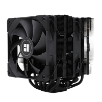 Кулер для процессора/ Thermalright Peerless Assassin 120 Black (4-pin PWM, 157mm, Ni/Cu, 6x6mm, 2x120mm, 66.17CFM, 25.6dBA, 1550RPM, S: 2011, -3, 2066, 1200, 1700, 1851, 115x, AM4, AM5, black) (PA120-BL)