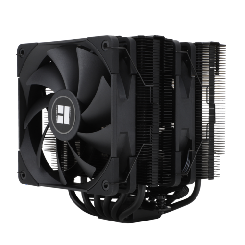 Кулер для процессора/ Thermalright Peerless Assassin 120 Black (4-pin PWM, 157mm, Ni/Cu, 6x6mm, 2x120mm, 66.17CFM, 25.6dBA, 1550RPM, S: 2011, -3, 2066, 1200, 1700, 1851, 115x, AM4, AM5, black) (PA120-BL)