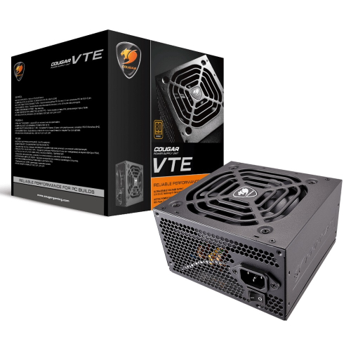 Блок питания Cougar VTE 600 Rev.2 (Разъем PCIe-2шт,ATX v2.31, 600W, Active PFC, 120mm Fan (VTE600)