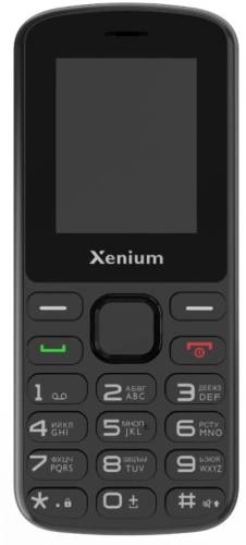 Мобильный телефон XENIUM X170 черный моноблок 2Sim 1.77