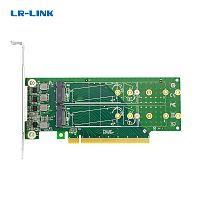 Серверный контроллер/ PCIe x16 to 4-Port M.2 NVMe SSD Adapter (LRNV95NF-L)