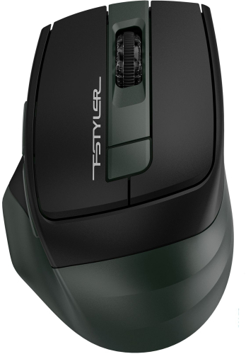 Мышь A4Tech Fstyler FB35S темно-зеленый/ черный оптическая (2000dpi) silent беспроводная BT/ Radio USB для ноутбука (6but) (FB35S USB MIDNIGHT GREEN)