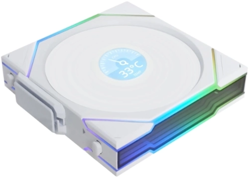 Вентилятор для корпуса Lian-Li Uni Fan TL Wireless LCD 120 LCD Reverse ARGB 120х124x28 белый 4-pin 31дБ (G99.12RTLLCD1W1W.R0) Ret фото 2