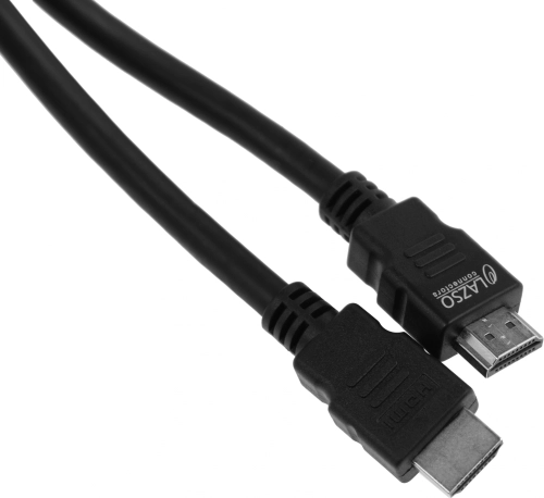 Кабель аудио-видео Lazco WH-111 HDMI (m)/HDMI (m) 5м. позолоч.конт. черный (9783) (9783#MLN)