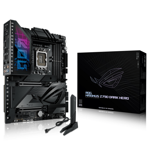 ASUS ROG MAXIMUS Z790 DARK HERO, LGA1700, Z790, 4*DDR5, HDMI, 6xSATA3 + RAID, M2, Audio, Gb LAN, USB 3.2, USB 2.0, ATX (90MB1F90-M0EAY0)