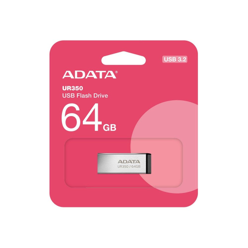 Флэш-накопитель USB3.2 64G BLACK UR350-64G-RSR/ BK ADATA (UR350-64G-RSR/BK)