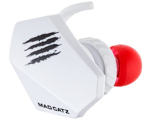 Игровые мобильные наушники Mad Catz E.S. PRO+ белые 3.5 мм jack, 13.5 мм неодимовые магниты, 32 Ом, 20 ~ 20000 Гц, микрофон (AE21CDINWH000-0) фото 3