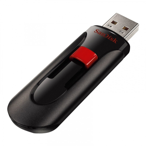 Флеш накопитель 16GB SanDisk CZ60 Glide, USB 2.0, Black (SDCZ60-016G-B35)