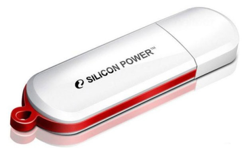 Флеш Диск Silicon Power 8Gb LuxMini 320 SP008GBUF2320V1W USB2.0 белый