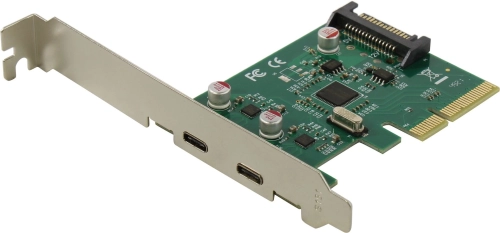 Контроллер PCI-E ASM1142 Bulk (ASIA PCIE ASM1142 USB C 2 PORT)