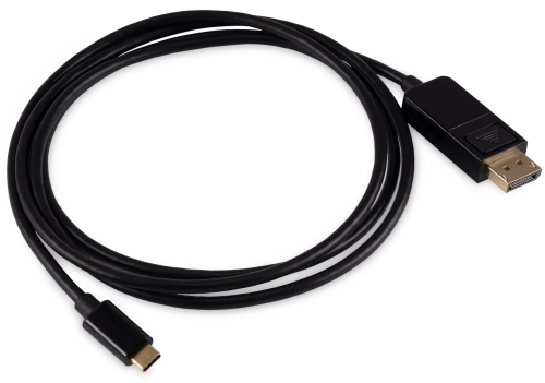Кабель Buro ver1.4 USB Type-C (m) DisplayPort (m) 1.5м (BU-TYPEC-DP-1.5M) черный