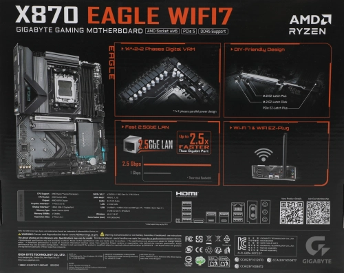 Материнская плата/ X870 EAGLE WIFI7 фото 12