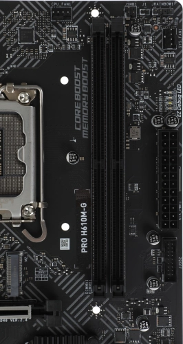 Материнская плата MSI PRO H610M-G Soc-1700 Intel H610 2xDDR5 mATX AC`97 8ch(7.1) GbLAN+VGA+HDMI+DP фото 3