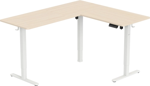 Стол для компьютера Cactus CS-EDXL-WWD электропривод столешница МДФ белый дуб каркас белый 160x140x72см