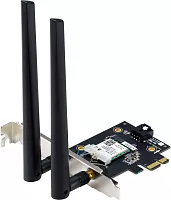 адаптер ASUS PCE-BE6500 // WI-FI 7 802.11be, 2882 + 688Mbps, PCI-E Adapter, 2 antenna