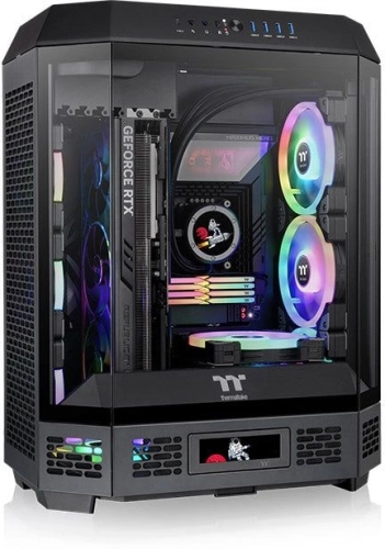 Корпус Thermaltake CA-1Z1-00M1WN-00 Win/SPCC/Tempered Glass*3/CT140 Fan*2/Color Box/With Screen Metal Panel фото 2