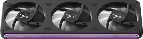 Вентилятор для корпуса Formula V Line AIR FUSION 3 BK, 360x120x28mm, ARBG 3pin + PWM 4pin, 500-1800 RPM, 34.95 DBA MAX, HYDRO BEARING фото 4