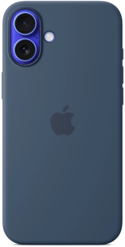 Чехол (клип-кейс) Apple для Apple iPhone 16 Plus Silicone Case with MagSafe синий Denim (MYYA3ZM/ A) (MYYA3ZM/A)
