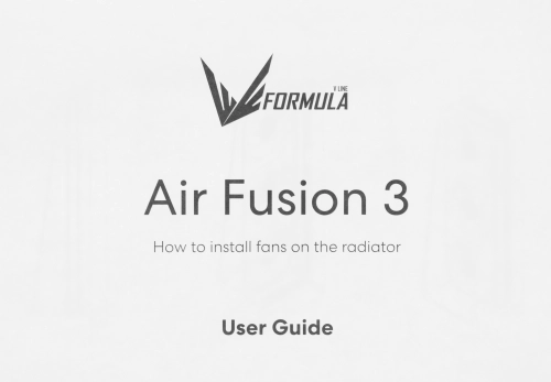 Вентилятор для корпуса Formula V Line AIR FUSION 3 BK, 360x120x28mm, ARBG 3pin + PWM 4pin, 500-1800 RPM, 34.95 DBA MAX, HYDRO BEARING фото 11