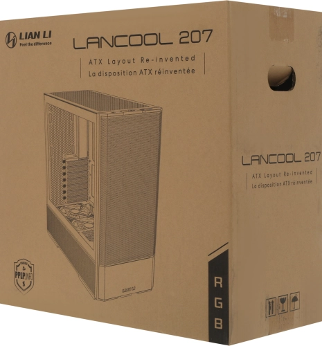 Корпус Lian-Li Lancool 207 черный без БП ATX 4x120mm 2x140mm 2xUSB3.0 audio bott PSU (G99.LAN207RX.R0/RS) фото 9
