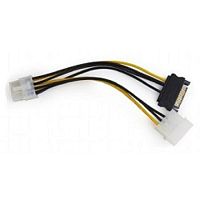 Cablexpert Разветвитель питания Molex+SATA->PCI-Express 8pin, для подключения в/ к PCI-Е (8pin) к б/ п ATX (CC-PSU-82)