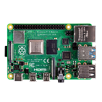 Raspberry Pi 4 Model B (RA502) Retail, 2GB RAM, Broadcom BCM2711 Quad core Cortex-A72 (ARM v8) 64-bit SoC @ 1.5GHz CPU, WiFi, Bluetooth, 40-pin GPIO, 2xUSB 3.0, 2xUSB 2.0,2x micro-HDMI, USB-C 5V Power разъем (RASP4442) (931175)(MB4)