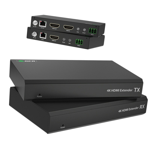 GCR Удлинитель HDMI 2.0 по витой паре 4K 60Hz до 120М передатчик + приемник, поддержка HDCP, IR & POC, RS232, LOOP OUT (GCR-54690)