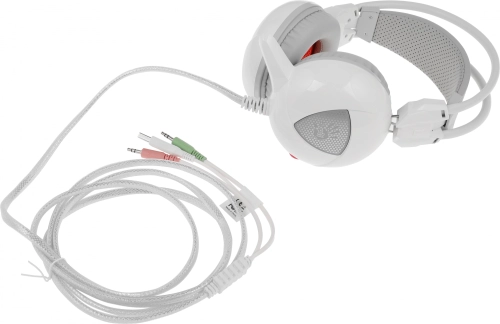 Наушники с микрофоном A4Tech Bloody G310 белый 1.8м мониторные оголовье (G310) (G310#MLN) фото 13