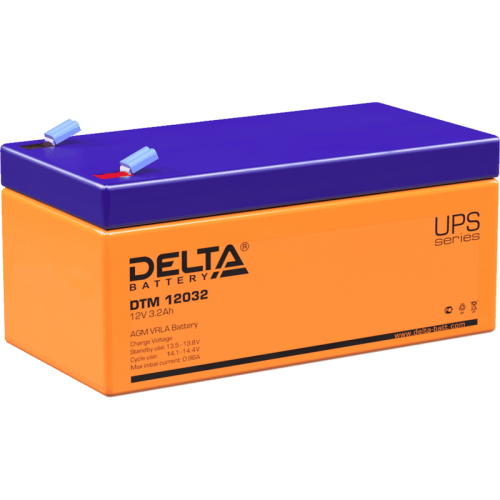 Аккумулятор для ИБП/ Battery Delta DTM 12032 voltage 12V, capacity 3.2Ah, 134x67x67mm
