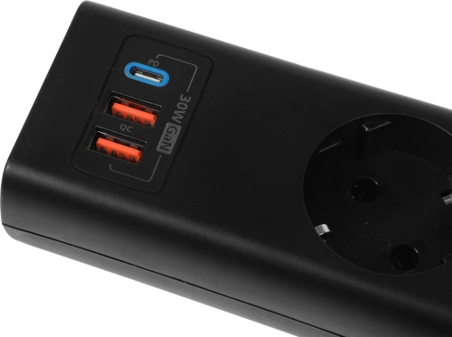 Сетевой фильтр Philips CHP8246BB/ 51 3м (4 розетки) черный (коробка) (CHP8246BB/51) фото 6