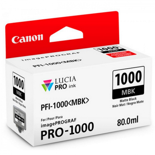 Картридж CANON PFI-1000 MBK, матовый черный, 80мл., для PRO1000 (0545C001)