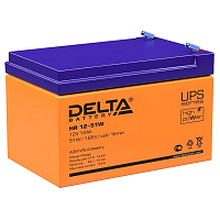 Аккумуляторная батарея/ Battery DELTA HR 12-51 W (12V 12Ah), 12V voltage, 12A*h capacity, 151x98x101mm, operational life 8 years
