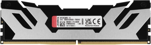 Память оперативная/ Kingston 16GB 7600MT/s DDR5 CL38 DIMM FURY Renegade Silver XMP (KF576C38RS-16) фото 2