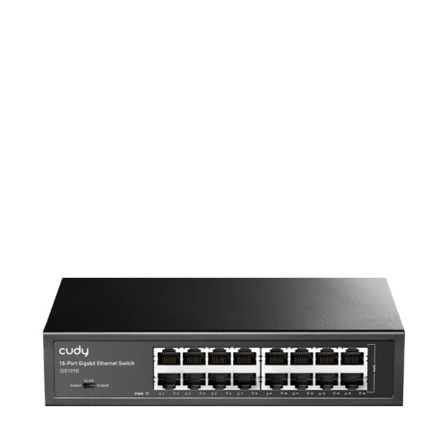 Коммутатор/ 16-Port Gigabit Switch, 16 Gigabit RJ45 Ports, IGMP Snooping, Loop Detection/Prevention, 802.1p/DSCP QoS, Switch/VLAN/Extend working mode DIP switch, Rack-mountable Steel Case, Power Saving, Plug & Play, Rack-Mount kits i (GS1016)