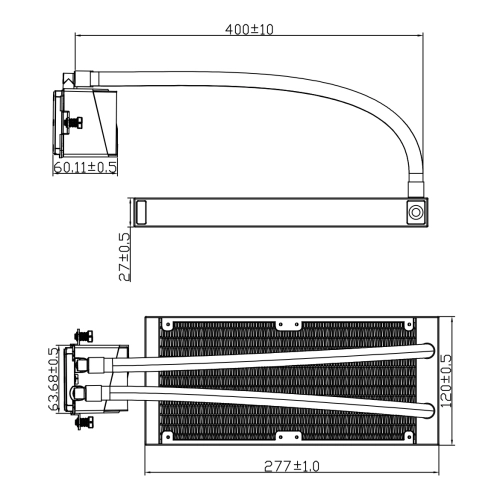 Система водяного охлаждения Thermalright Frozen Infinity 240 ARGB Soc-AM5/ AM4/ 1200/ 1700/ 1851 белый 4-pin 28.2dB Al Ret (F-INFINITY-240-WH) фото 10