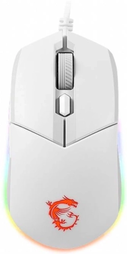 Мышь MSI Clutch GM11 белый оптическая (5000dpi) USB (6but) (S12-0401970-CLA)