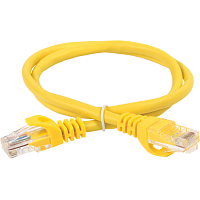 ITK Коммутационный шнур (патч-корд), кат.5Е UTP, 5м, желтый (PC05-C5EU-5M)