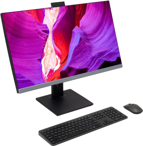 Моноблок Digma Pro Unity 27 Full HD i5 13500HX (2.5) 16Gb SSD512Gb UHDG 730 CR Windows 11 Pro GbitEth WiFi BT 90W клавиатура мышь Cam серый/ черный 1920x1080 (DM27P5-ADXW05) фото 2