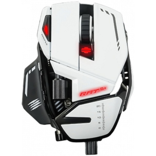 Игровая мышь Mad Catz R.A.T. 8+, Wired, PixArt PMW3389, Omron, USB, 11But, 16000 dpi, RGB, cable 1.8m (MR05DCINWH000-0)