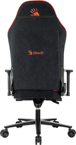 Кресло игровое A4Tech Bloody GC-680 черный/ серый искусственная замша с подголов. крестов. металл (BLOODY GC-680 BLACK) фото 7